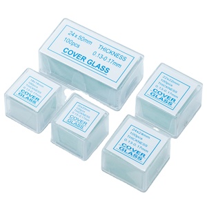 Venta al por mayor de consumibles especiales de laboratorio cubierta deslizante microscopio pruebas médicas microscopio cubierta diapositivas - Product Image 1