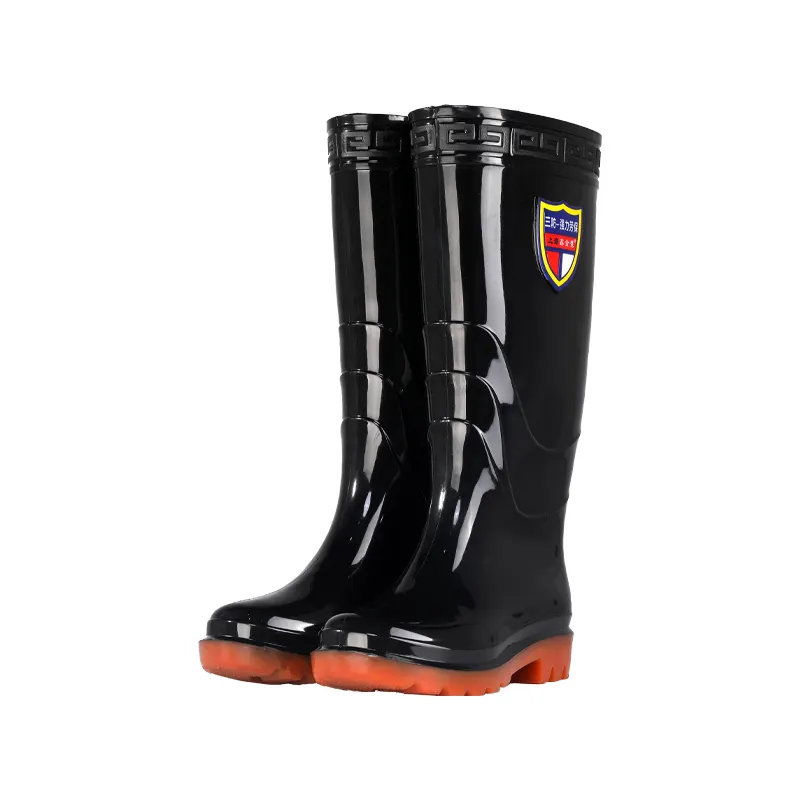 Rain Boots Wholesale Anti-slip Unisex Cheap Long Design Wellington Pvc Rain Boots Gum Boots Safety Waterproof For Men
