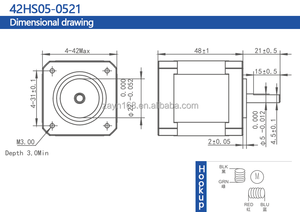 มอเตอร์2เฟส DC Nema 42 48มม. ไมโครสเต็ปเปอร์ไฮบริดขนาดเล็กแรงบิดสูงสำหรับอุปกรณ์อัตโนมัติความแม่นยำสูงเพื่อความเหมาะสม - Product Image 5