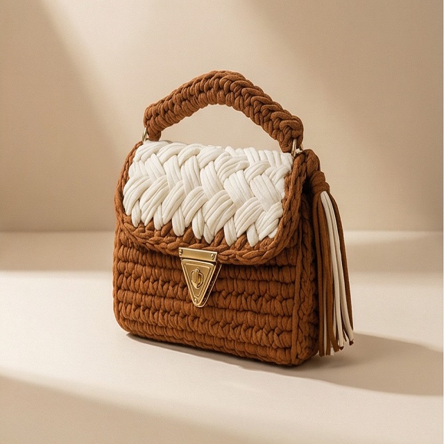 Brown & White