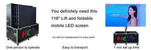 หน้าจอแสดงผล LED P6 P5กลางแจ้งสำหรับรถพ่วงพร้อมแผงโซลาร์เซลล์และแบตเตอรี่ - Product Image 5
