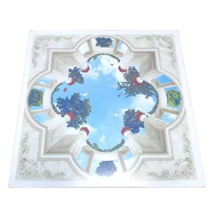 ร้อนขาย595ตารางพีวีซีเพดานพลาสติกเท็จเพดานบอร์ดพีวีซี - Product Image 1