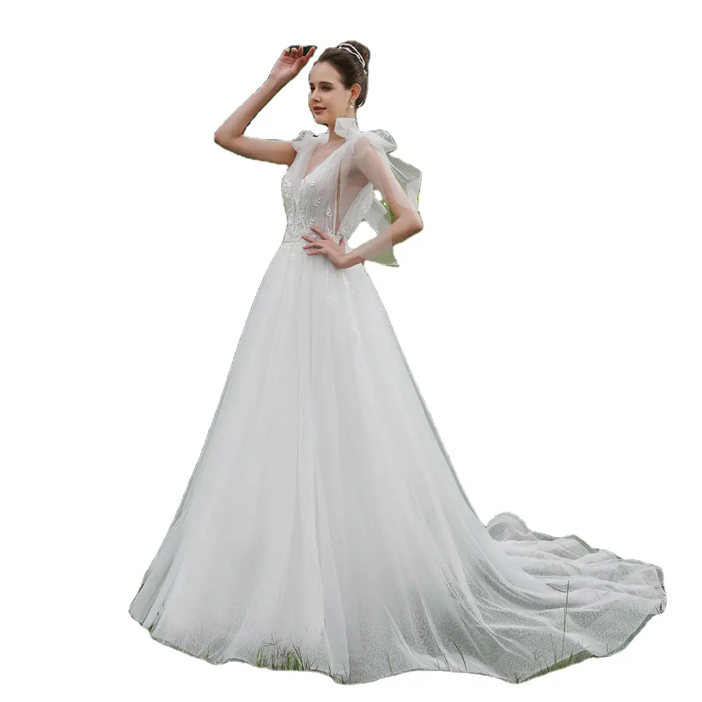elegant lace princess latest new style with detachable women party wedding dress