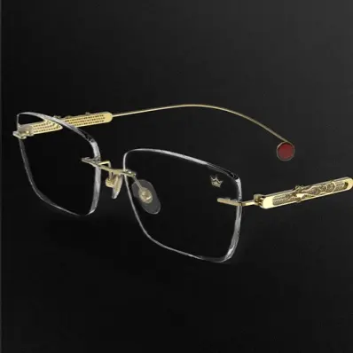 نظارة نسائية رائعة بإطار مربع من التيتانيوم نظارة نسائية فاخرة