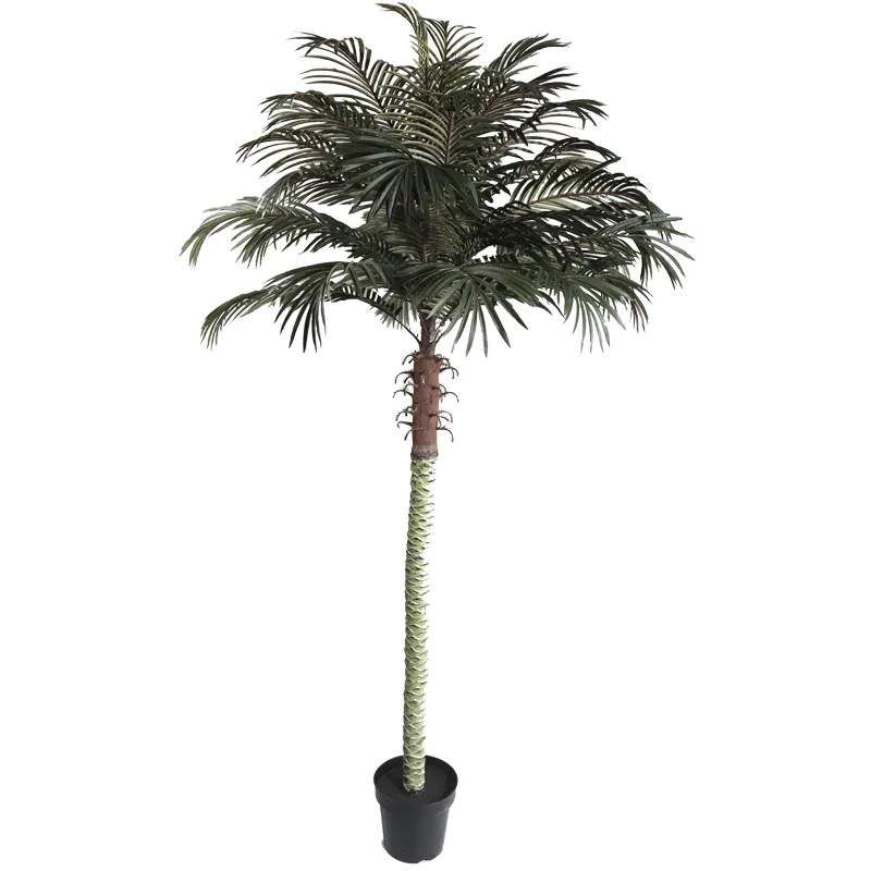 Factory direct price for sale natural plastic plant for outdoor garden decoration synthetic artificial palm tree