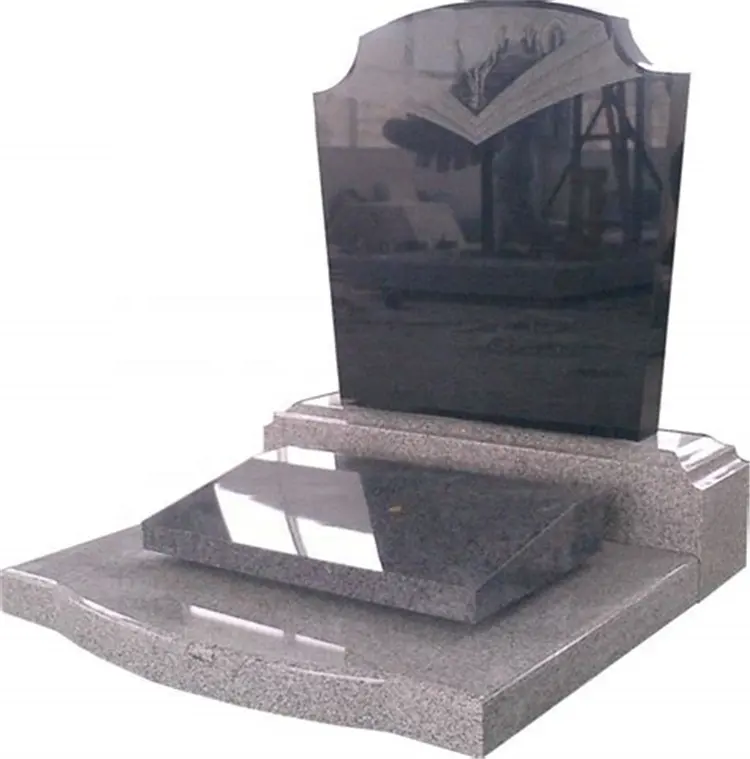 Hand carved picture tombstone france styles tombstones blue granite tombstone black granite monument