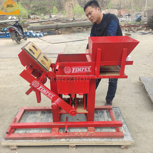 Small <strong>Manual</strong> <strong>Interlocking</strong> Fire <strong>Soil</strong> Clay Brick Paving <strong>Block</strong> Maker Hollow Earth Mud Red Clay Brick Making Moulding <strong>Machine</strong> - Product Image 4