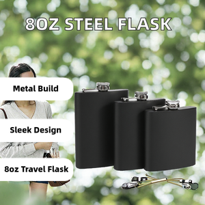 Xách tay 8 ounce thép không gỉ Mini Hip <span class=keywords><strong>Flask</strong></span> du lịch ngoài trời rượu nồi rượu Whisky Rượu <span class=keywords><strong>Flask</strong></span> Quà Tặng 8oz kim loại <span class=keywords><strong>Flask</strong></span> - Product Image 2