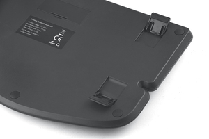 Teclado Bluetooth silencioso recargable de tamaño completo Teclado de ordenador ergonómico inalámbrico USB compacto de 2,4G - Product Image 4