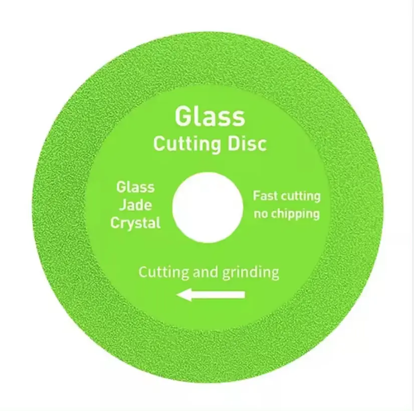 Discos verdes de alta calidad para cortar vidrio, hoja de sierra de diamante ultrafina de 100mm, cortador de disco de vidrio para vidrio