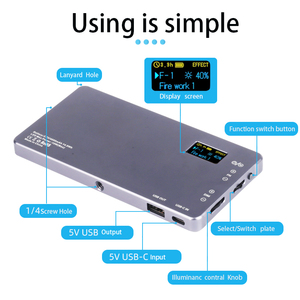 Portable Dimmable Mini Tripod <strong>LED</strong> <strong>RGB</strong> Light Kit Adjustable Pocket Studio Fill LR135 12V Power for Phone &amp; Video Metal Material - Product Image 3