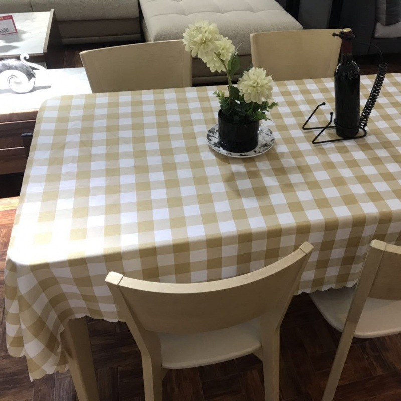Early bird special offer: Coffee brown and white checkered pattern
