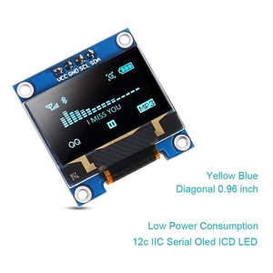 0.96 "pollici blu bianco doppio colore I2C IIC seriale 128x64 OLED LCD LED SSD1306 modulo per Display Raspberry Pi - Product Image 5