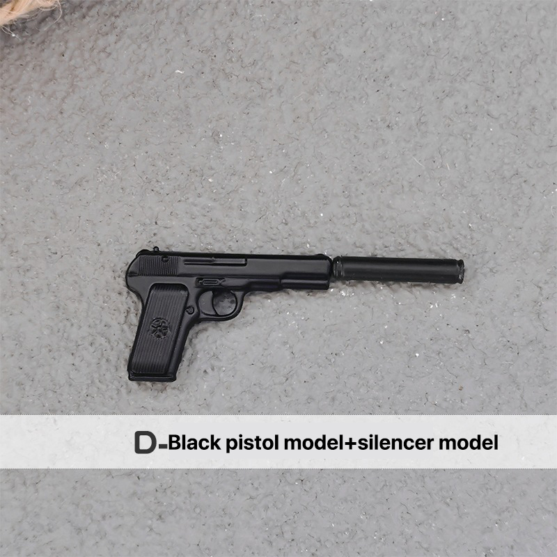 D-Black pistol model+silencer model