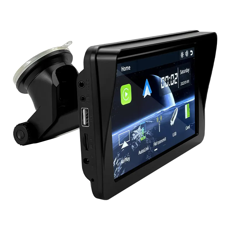휴대용 Gps Carplay 안드로이드 자동 7 인치 IPS 플레이어 대시 또는 앞 유리 장착