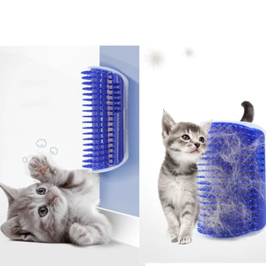 Qbellpet Factory Low Price Corner Massage U-comb for Face Wipes Tickle Comb Contains <strong>Catnip</strong> Pet Grooming Comb Cat Massager - Product Image 4