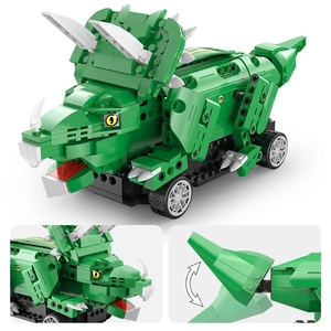 CaDa C59002W dinosaurio mundo Triceratops modelo programación bloques de construcción juguete DIY montaje educativo ladrillo conjunto Juguetes