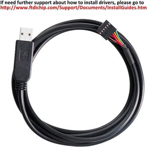 FTDI USB TO TTLอะแดปเตอร์อนุกรม 5V UARTสาย 6 ขาหญิงหัว FT232RL ชิปข้อมูลสําหรับWindows 10 8 7 Linux Mac OS - Product Image 5