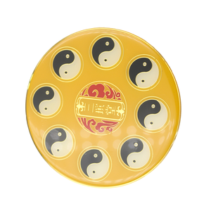 Metal Tai Chi Eight Trigrams Commemorative Plate Custom Daoist Bronze Circular Commemorative Medallion Drop Glue Badge - Product Image 1