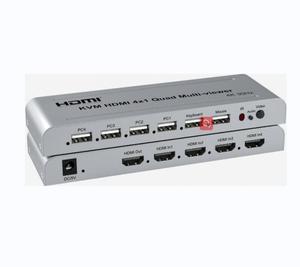 适用于4 Pc的Sofly Kvm Hdmi 4X1多观众交换机4k无缝四路多观众视频切割分段交换机