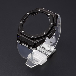 Boîtier noir - bracelet transparent avec outils