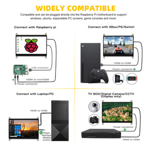 Touchscreen Small IPS 1024*600 Hmi 10 Zoll kapazitiver Touchscreen 5 7 10,1 TFT LCD-Modul 10 Zoll Raspberry Pi Display - Product Image 5