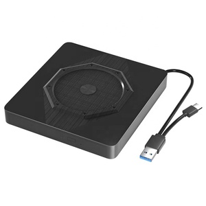 超薄便携式USB 3.0 Type-C外置DVD光盘-/+ RW驱动器光盘驱动器笔记本电脑刻录机阅读器播放器 - Product Image 1
