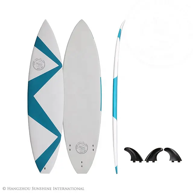 Planches de Surf classiques en époxy, plaques de finition en bois fabriquée en chine avec queue de poisson