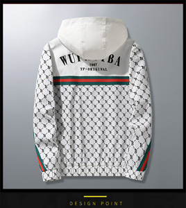 Người Đàn Ông Của Chất Lượng Cao Mùa Hè Thể Thao Thời Trang Áo Khoác Biểu Tượng Tùy Chỉnh Vải Windproof Áo Khoác Với Phía Trước Biểu Tượng Vị trí - Product Image 5