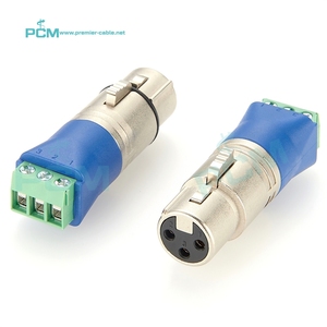 DMX512 XLR 3-контактный разъем для винтового клеммного блока переходник для сценического контроллера светодиодное освещение аудио оборудование широковещательное - Product Image 1