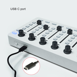 Mezclador de controlador MIDI 8 Botones 43 teclas de control 8 perillas USB BT Consola de mezcla MIDI - Product Image 6