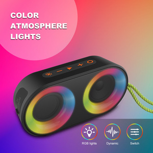 RGB发光二极管灯IPX7防水蓝牙扬声器室外扬声器带调频收音机 - Product Image 4