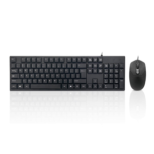 Kit combinado de ratón y teclado para ordenador/PC de oficina con cable USB básico, diseño personalizado de 104/105 teclas, Venta caliente - Product Image 2