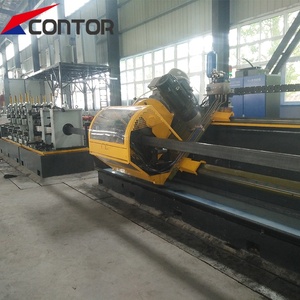 Çelik boru kesme <span class=keywords><strong>Erw</strong></span> boru fabrikası için karbon çelik boru üretim hattı Cnc çelik boru testere makinası açısal