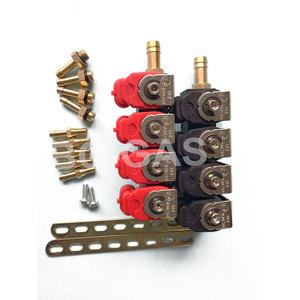 12V DC 2ohm 3ohm4シリンダーAutogas IG1 Apache IG7 Dakota INO3 MY09RREGガス燃料噴射用高速レールインジェクター - Product Image 6