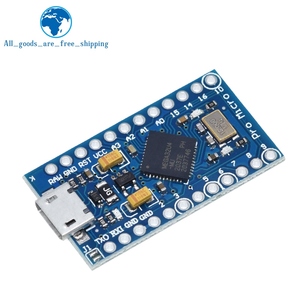 TZT Pro Micro ATmega32U4 5V 16MHz Ersetzen Sie ATmega328 für Arduino Pro Mini durch 2-reihigen Pin-Header für Leonardo Mini-USB-Schnitts telle - Product Image 4