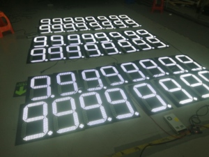 WiFi RF telecomando 7 segmento PCB numero digitale modulo olio Display prezzo per la stazione di servizio LED segno Display Digital Signage - Product Image 5