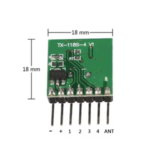Control remoto de 433Mhz QIACHIP 433MHz Módulo transmisor RF Módulo de control remoto inalámbrico RX480E Receptor Transmisor TX118SA