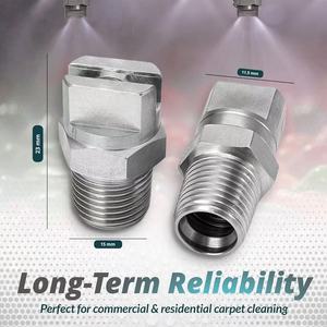 Mới thép không gỉ Quạt phẳng phun nước vòi phun V vòi phun 11001 11002 11003 9501 9502 - Product Image 4