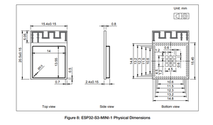 Sistemi Espressif potente Dual Core ESP32-S3-MINI-1-N8 WiFi modulo ricetrasmettitore 2.4GHz PCB traccia di superficie di montaggio - Product Image 4