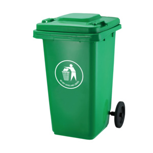 高品质100升回收塑料垃圾桶垃圾桶轮式垃圾桶 - Product Image 1