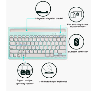 <strong>Portable</strong> Wireless <strong>Keyboard</strong> for Tablet Laptop Smartphone iPad Support IOS Android System Phone Universal - Product Image 2