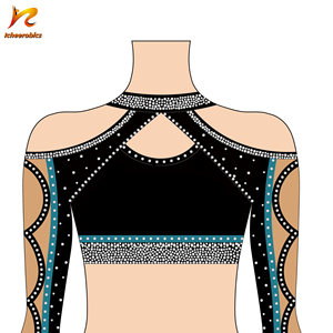 <strong>Cheap</strong> Sparkle Rhinestones Wholesale Cheerleading Uniforms Green <strong>Cheer</strong> Practice Uniforms Adult Basketball Cheerleader Uniform - Product Image 3
