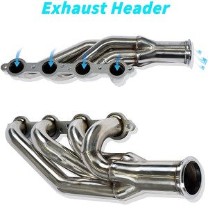 Exhaust <strong>Header</strong> Manifold for LSX LS1 LS2 LS3 LS6 4.8L <strong>5</strong>.7L 6.0L 6.2L Engine Forward Facing up 1 3/4&quot; Chevy Small Block 97-14