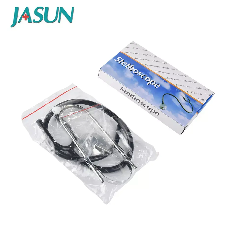 لوازم طبية من JASUN أرخص من Estetoscopio سماعة طبية معدنية برأس واحد لطيفة للأطفال والبالغين