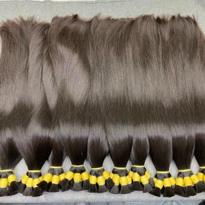 Bebek saç toplu 20-80cm ağartma olabilir fabrika tam manikür yumuşak bakire Remy toplu saç insan saçı vietnamca