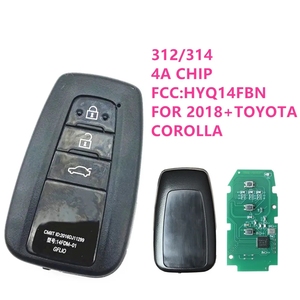 3 düğme anahtarı 8990H-02050 B2U2K2R 433MHz anahtarsız araba uzaktan kumandalı anahtar Toyota Corolla 4A çip için - Product Image 3