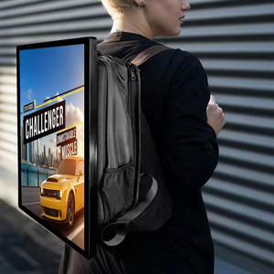 JCVISION Digital 21.5 Inch Smart Backpack Billboard DIY Fashion Advertising Player With <strong>LCD</strong> <strong>Programmable</strong> Screen Walking Backpack - Product Image 2
