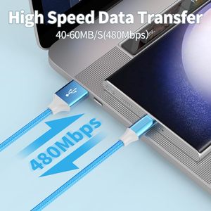 <strong>Good</strong> <strong>Quality</strong> Cable High Speed <strong>USB</strong> 3.0 Cord Type a Male to <strong>Female</strong> C Braided Material Fast Data Transfer Compatible with Phones - Product Image 6