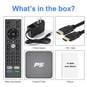 Reproductor de red P5 HD Android Allwinner H313 Android 10,0 4K 3D HDR Smart Box con 2,4G 5G WiFi 2G/8G Set-top boxes TV box - Product Image 5